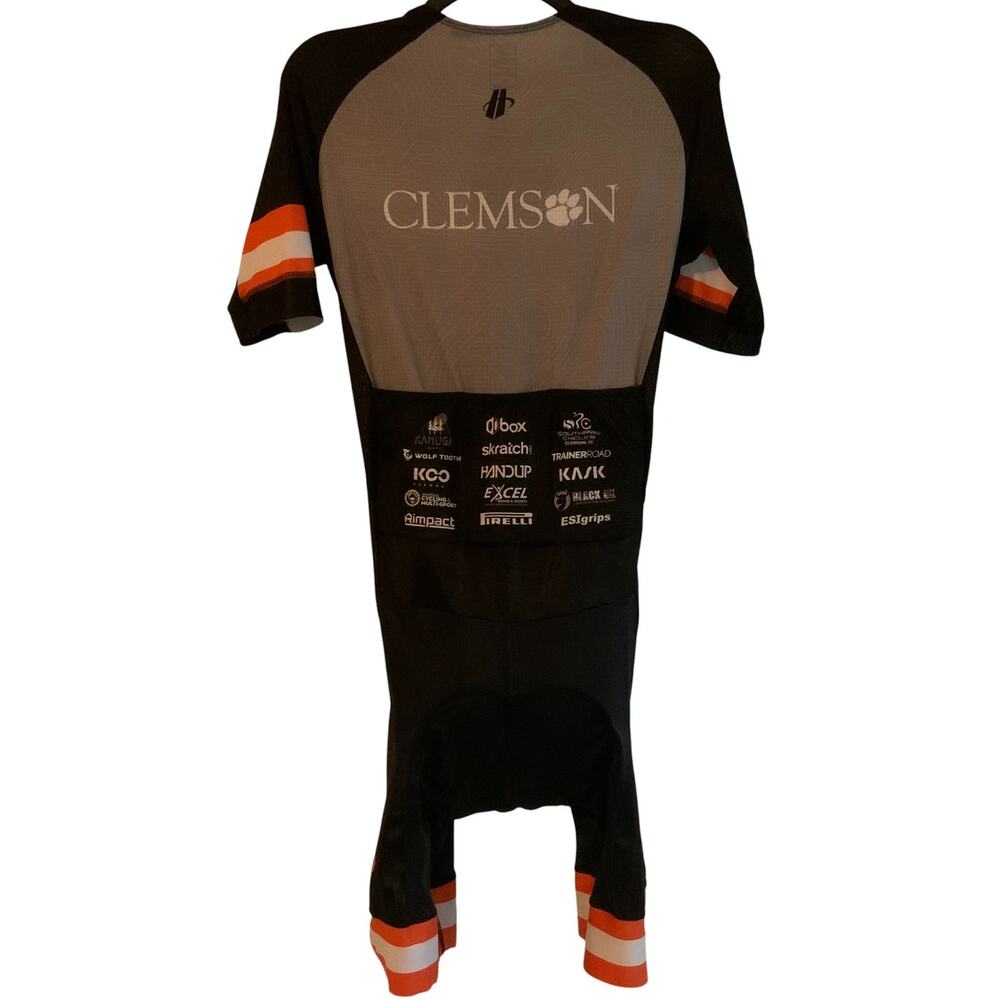Hincapie Clemson Cycling Road Suit Gray Black Mens Medium - Picture 4 of 7